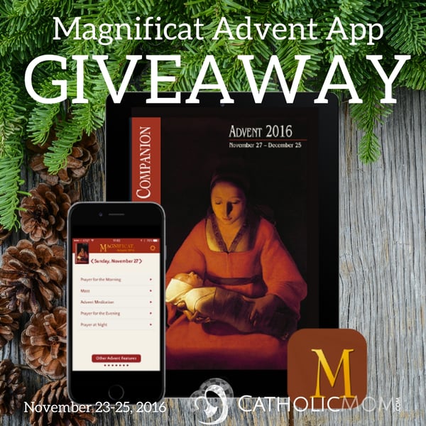 Does your Advent need something special? Enter to win one of the 2016 Advent Companion apps we have from Magnificat!