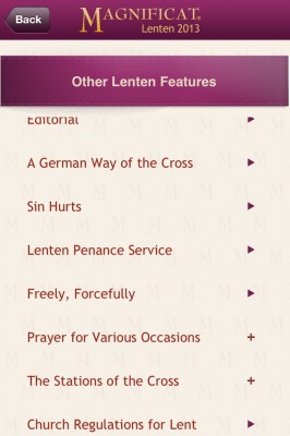 Magnificat Lent 2013