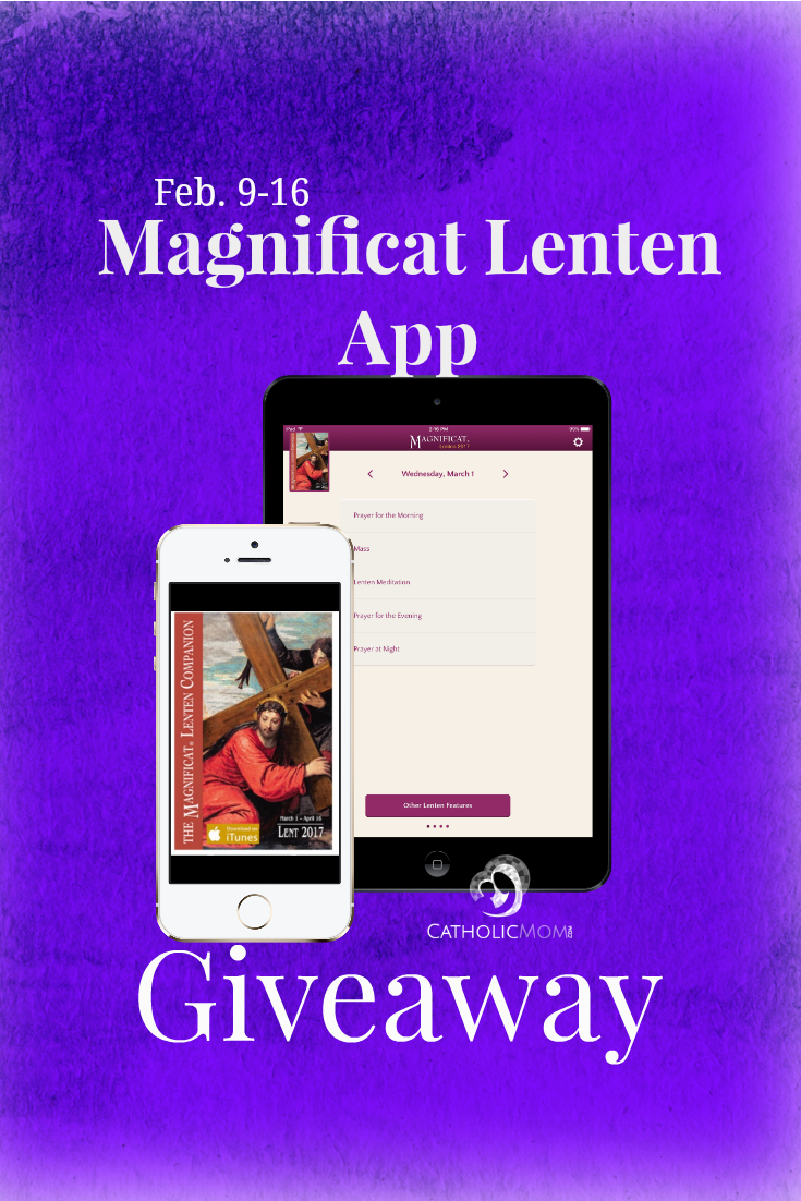 Giveaway: Magnificat Lenten App (CatholicMom.com)