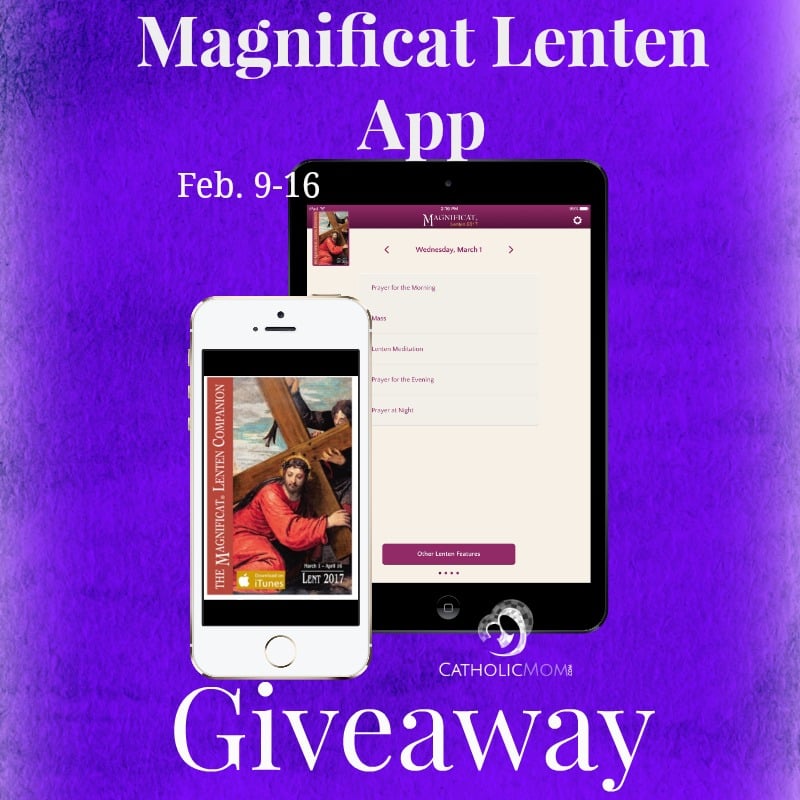 Giveaway: Magnificat Lenten App (CatholicMom.com)