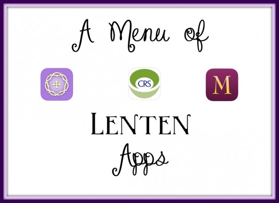 Menu of Lenten Apps