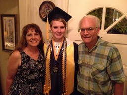 Mom and dad with graduate