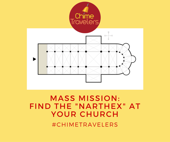 Take your picture in the NARTHEX at your church and enter to win autographed copies of Chime Travelers Books 1-4!