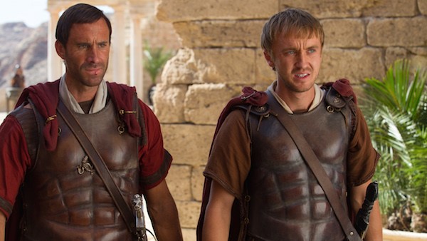 Clavius (Joseph Fiennes) and Lucius (Tom Felton) execute orders from Pontius Pilate in RISEN, in theaters nationwide Feb. 19, 2016. Photo: Columbia Pictures