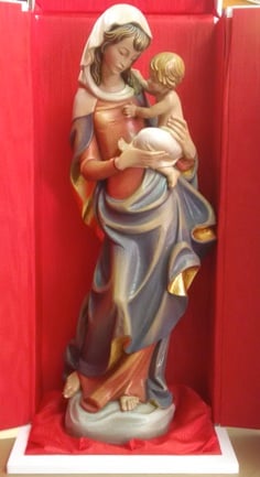 Statue of Our Lady of Angels, a gift from Pope Francis to Our Lady Queen of Angels School. Photo courtesy of the Holy See Press Office.