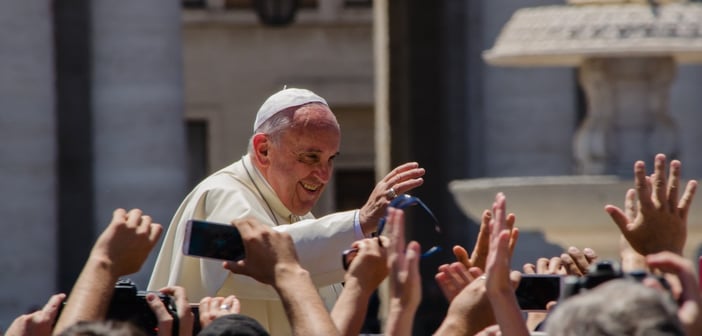 "Pope Francis Photo 2" by Alfredo Borba - Own work. Licensed under CC BY-SA 4.0 via Wikimedia Commons.