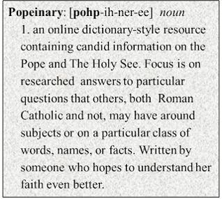 popeinary pope dictionary questions on the pope