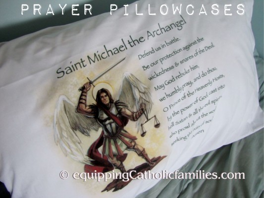 Prayer Pillowcases St Michael