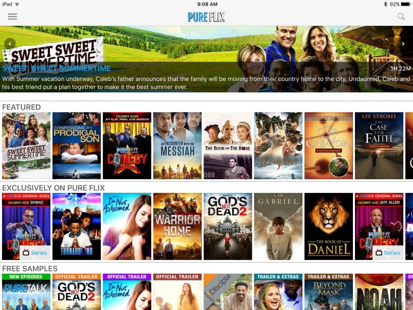 "Tech Talk Review: PureFlix Streaming" by Christine Johnson (CatholicMom.com)