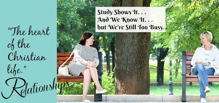 "Study Shows It. . .and We Know It. . .But We are Still Too Busy!" by Tami Kiser (CatholicMom.com)