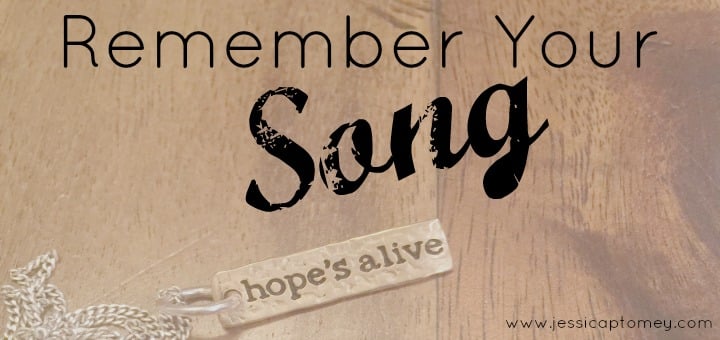 "Remember Your Song" by Jessica Ptomey (CatholicMom.com)