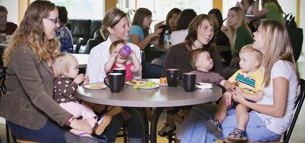 Group of Young Mothers Relaxing In Cafe (Dollarphotoclub.com)