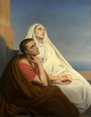 By Ary Scheffer - http://1.bp.blogspot.com/-ZapSEtnMong/TyPCE7g3z2I/AAAAAAAAHL8/G-w2bcPXG0I/s1600/Saint+Augustin+et+ste+Monique.jpg, Public Domain, https://commons.wikimedia.org/w/index.php?curid=24831017
