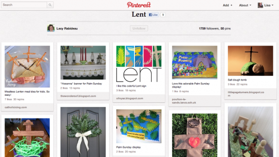 Lent Board by Catholic Icing's Lacy Rabideau