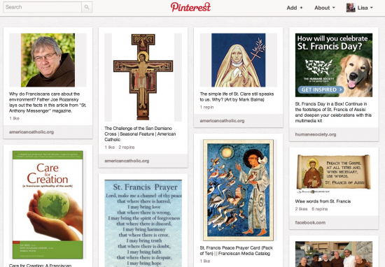 http://pinterest.com/franciscanmedia/