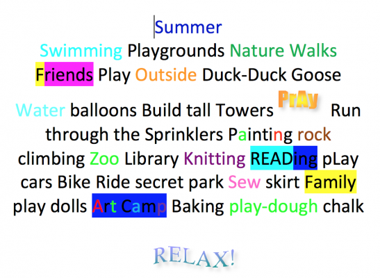Summer Break Survival Guide