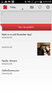 Attitudes of Gratitude Android App Screenshot