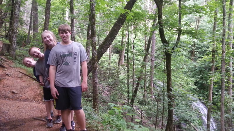 Copyright Lori Hadorn-Disselkamp - my kids in the Smokies