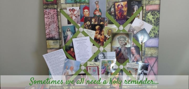"Sometimes we all need a holy reminder" by Tiffany Walsh for CatholicMom.com
