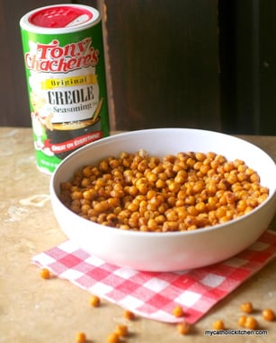Spicy Oven Roasted Chickpeas