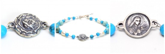 St Therese bracelet with details