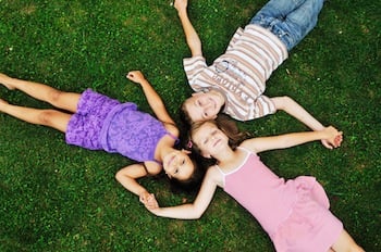 happy kids outdoor
