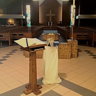 The Remembering:  A Book of Remembrance placed in our church for the month of November