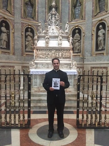 Fr. Calloway at the tomb of St. Dominic. Images Copyright Fr. Donald H. Calloway, MIC, used with permission
