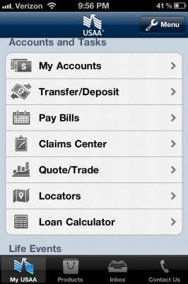 USAA-app