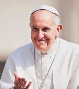 Pope Francis at his general audience in Saint Peter's Square, April 2013.  Photo courtesy of Mazur/catholicnews.org.uk