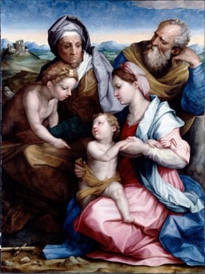 "Vasari, Giorgiodel Sarto, Andrea - Holy Family 