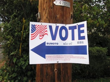 Vote signage