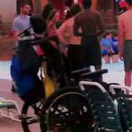 Wheel Chair in the Waterpark