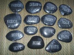 Worry Stones with words