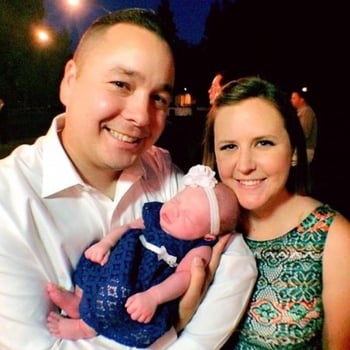 Andrew Christison with his family