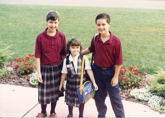 The Weber children -- Kerry, Matthew and Elizabeth -- head back to school