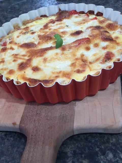 "Meatless Friday: Basil-tomato quiche" by Danielle Heckencamp (CatholicMom.com)