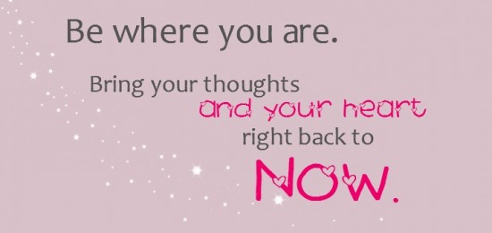 be where you are