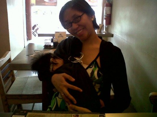 Breastfeeding my youngest baby