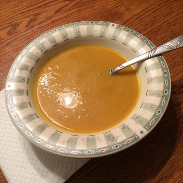 "Butternut Squash and Cider Bisque" by Carolyn Astfalk (CatholicMom.com)