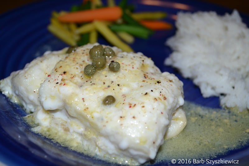 "Meatless Friday: Cod with Caper Sauce" by Barb Szyszkiewicz (CatholicMom.com)