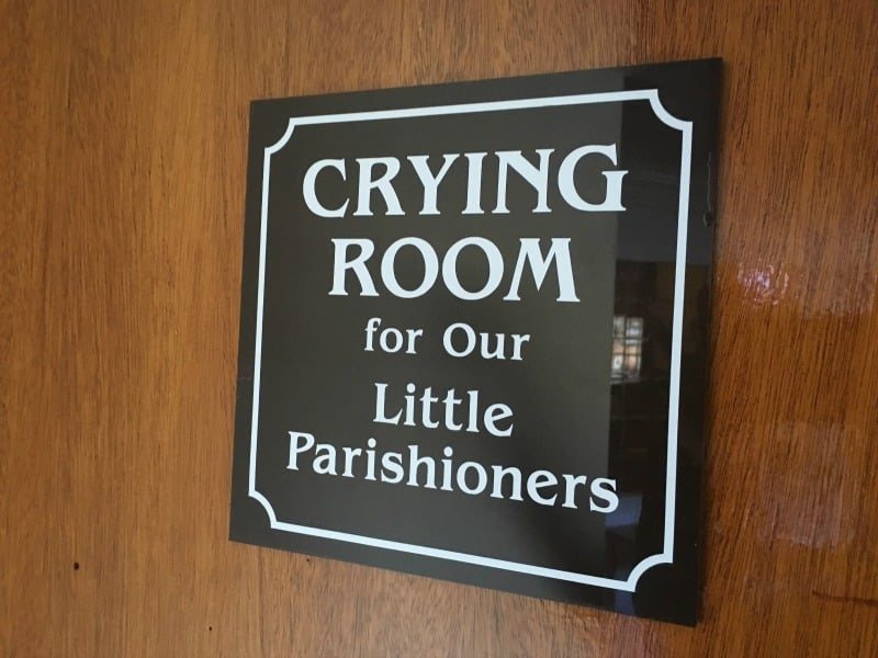 "The Crying Room" by Laura Phelps (CatholicMom.com)