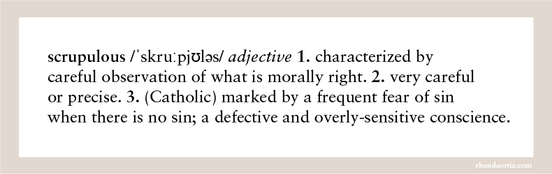 definition of scrupulous