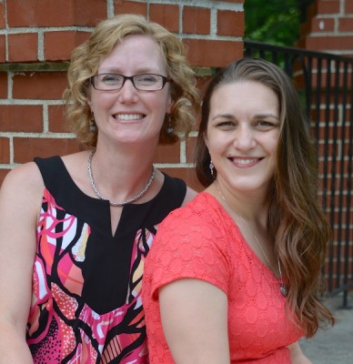 Emily Jaminet and Michele Faehnle of Divine Mercy for Moms