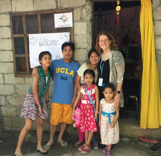 My new family: Dainalyn, Diego, Jackilyn, Loregene, and Jadeline.