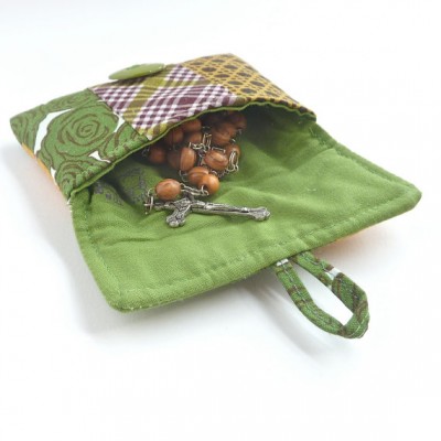 first communion gift rosary pouch