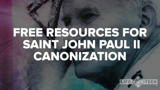 free resources for JPII canonization