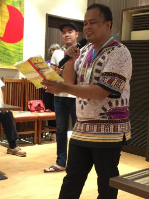 Legazpi Project Director Gari orients us to Unbound in the Philippines