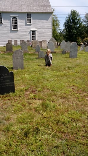 girl in graveyard