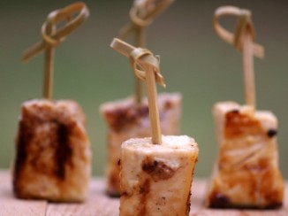 grilled orange soy tuna bites